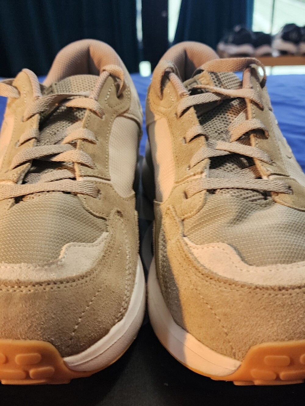 Under Armour Men's Tan Suede & Mesh Sneakers